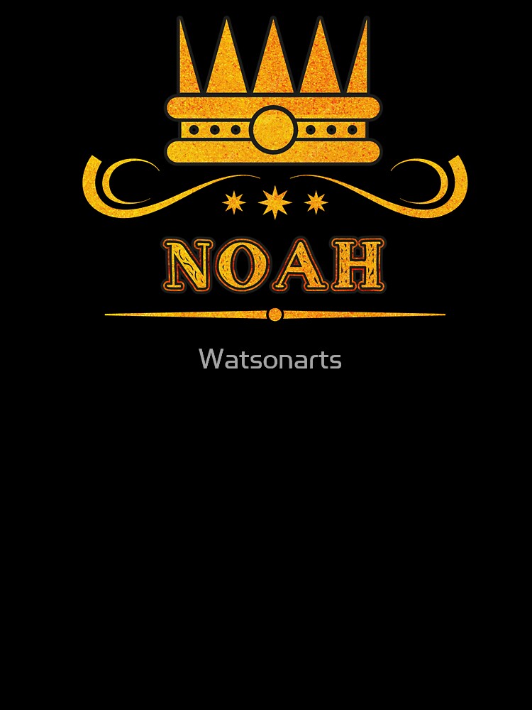 Noah Personalized Funny & Unique Custom Name Design for Men, Teens, and Boys by Watsonarts