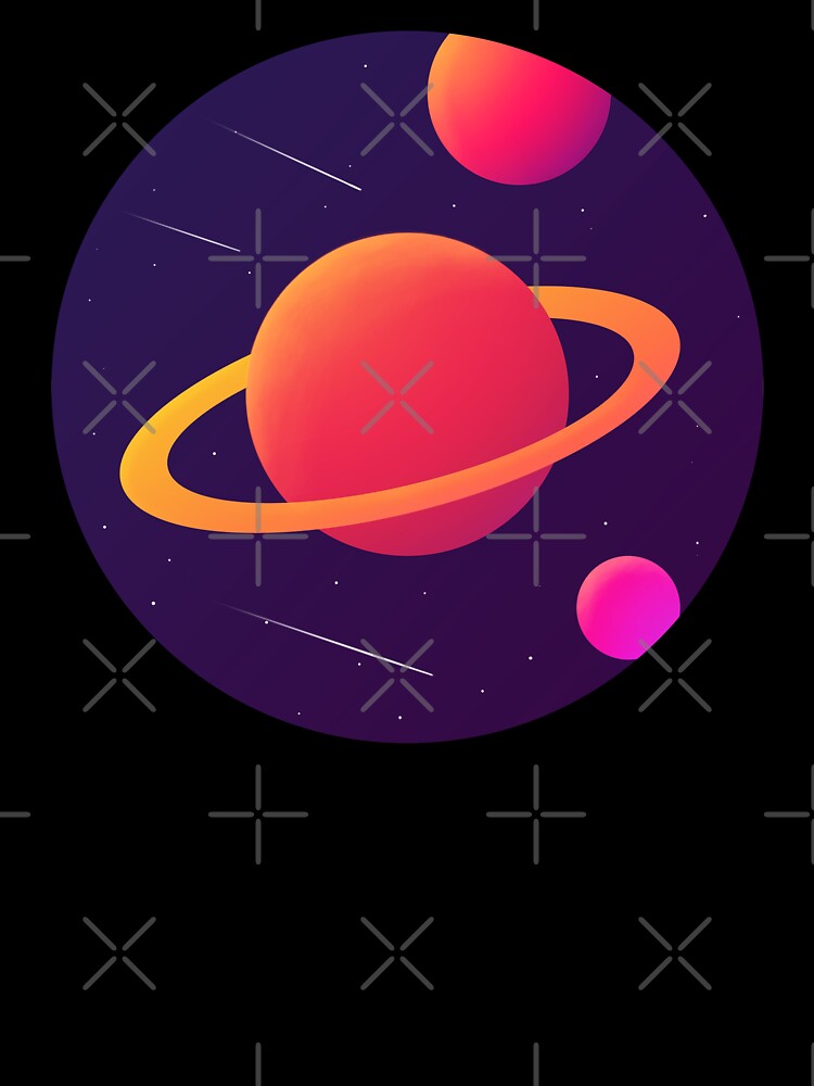Gradient planet into galaxy between stars by Butterfly-Dream
