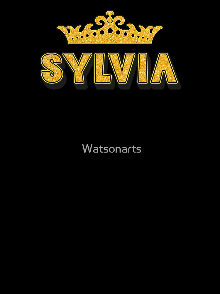 Sylvia Personalized Funny Custom Name Crown Design by Watsonarts