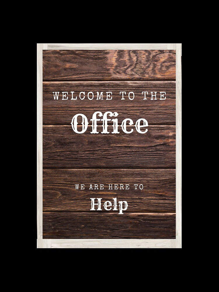 Office sign by The Poette