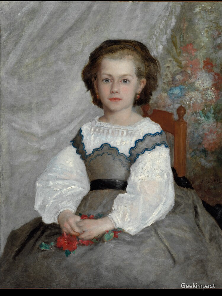 Vintage painting portrait of a cute young girl by Vintage Designs +