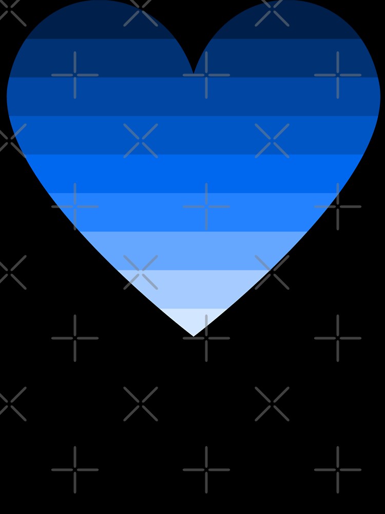 Aesthetic Blue Gradient Pattern by quinellie