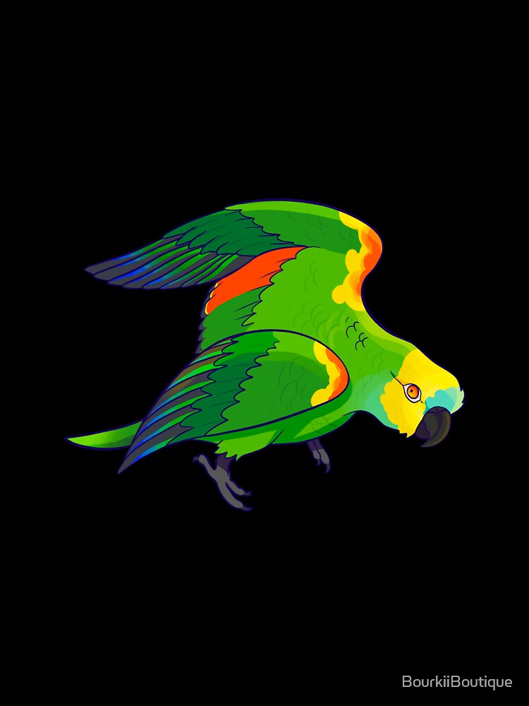 Blue Fronted Amazon by BourkiiBoutique