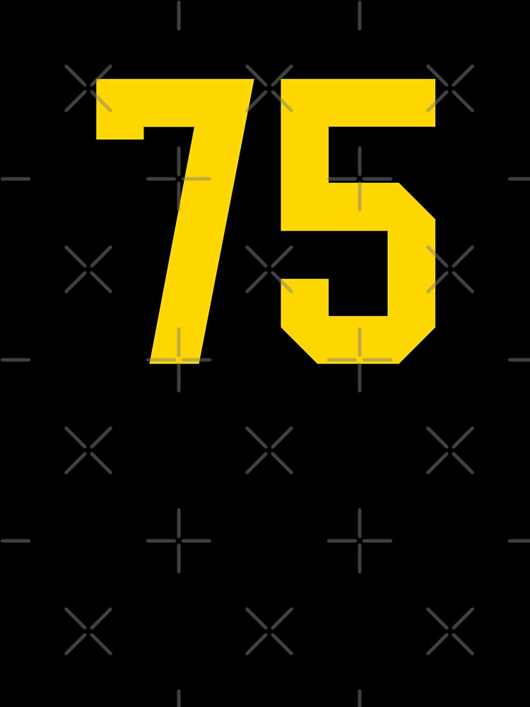Bold Yellow Sport Number 75 by NECHSTORE