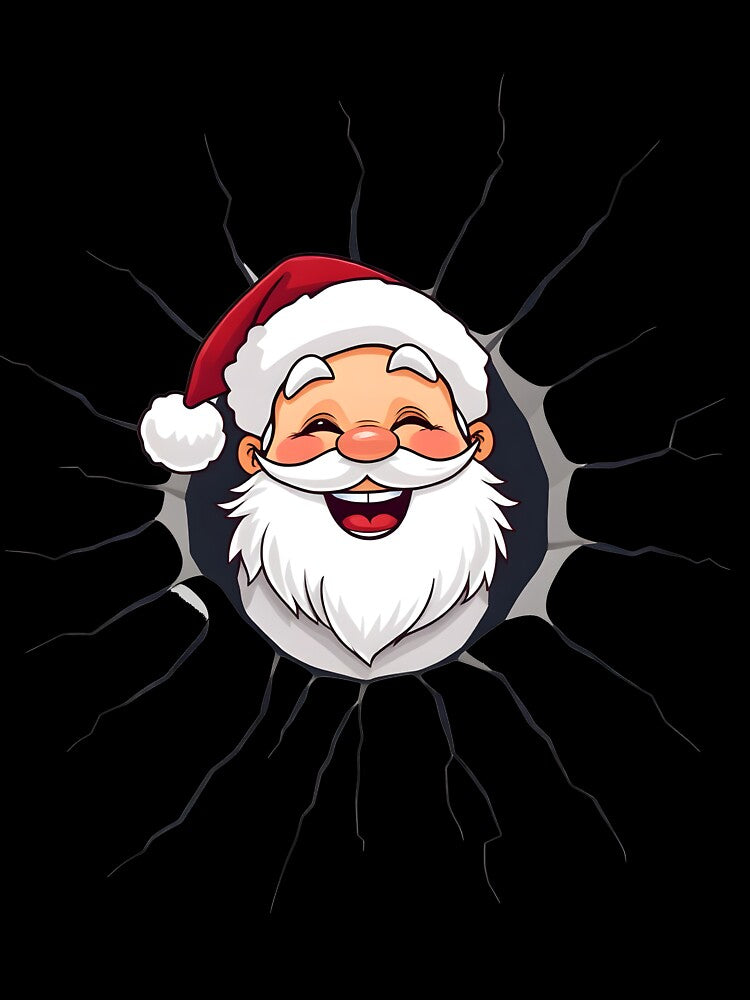 Santa Claus Under T shirt,  Breaking Wall - 01 by kjp-design
