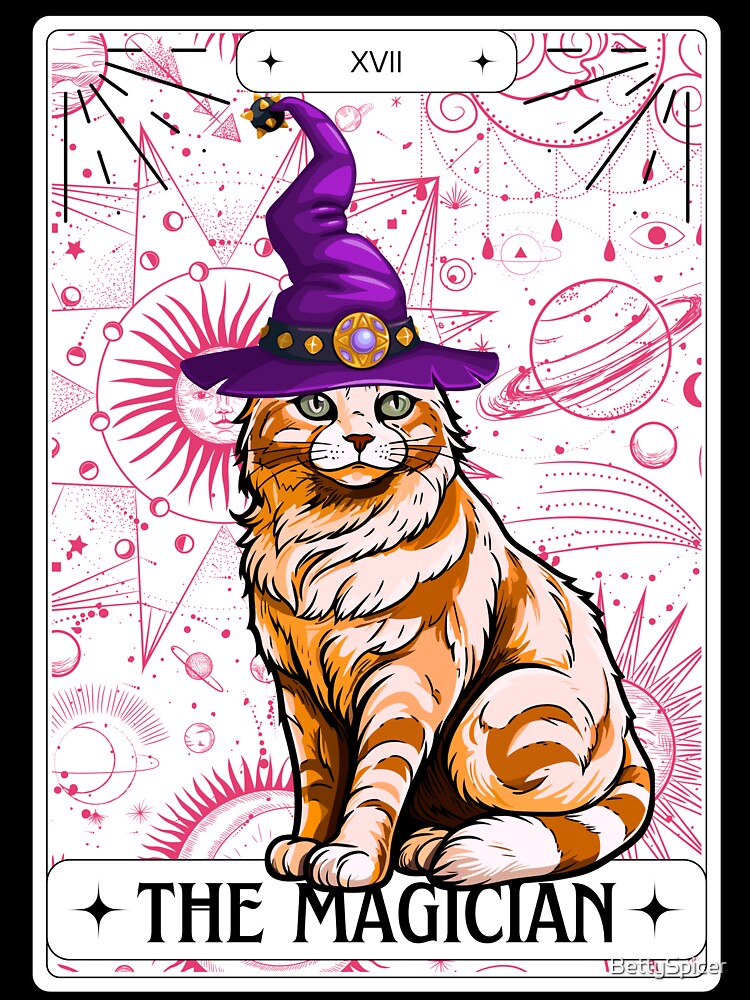 Tarot Card Tiger Cat The Magician by BettySpicer