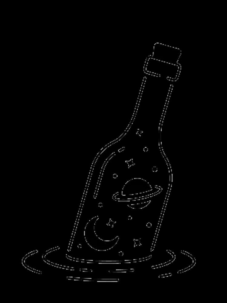 bottle containing universe by stefano003