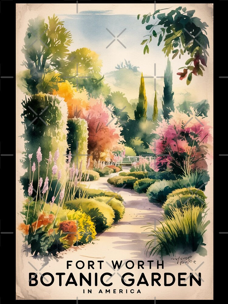 Fort Worth Vintage Travel Poster by TravelerRat