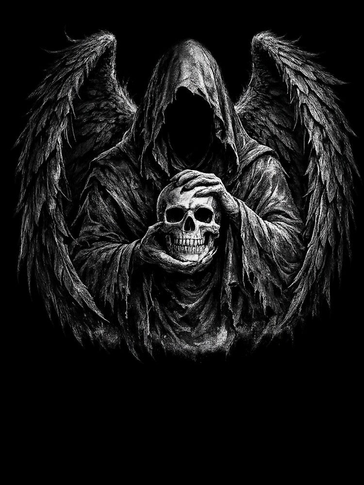 Dark Angel Skull Gothic Streetwear by Ghost Of Chill