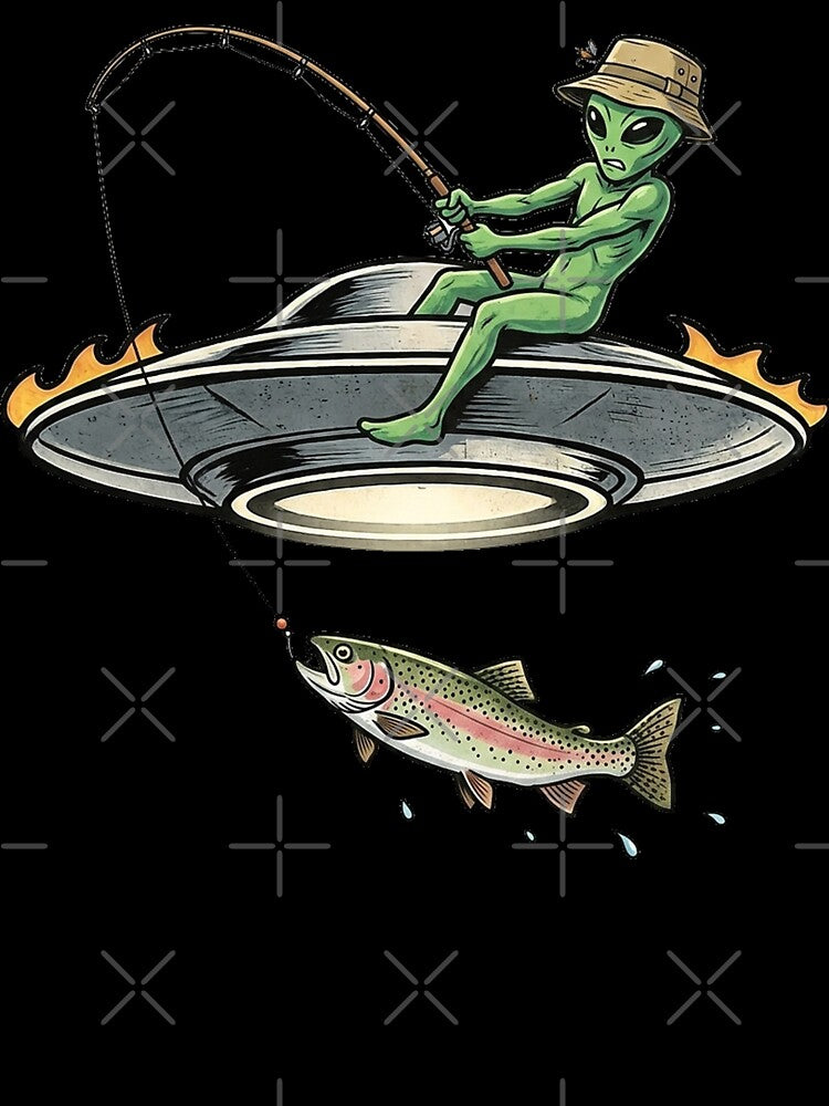 Science Fiction, Funny Fishing Science Fiction by erkinmaddison