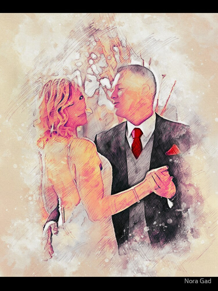 Custom Wedding Portrait by Nora Gad