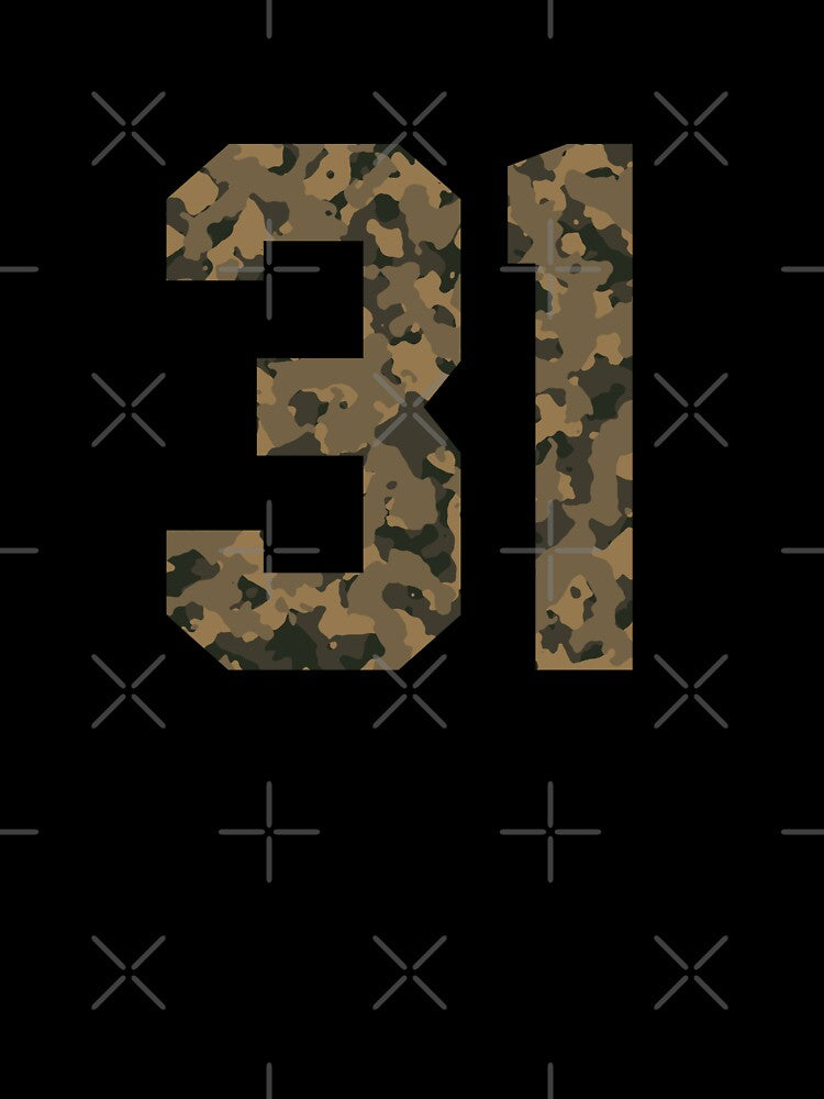 Army Camouflage Number 31 - Sports Numbers by NECHSTORE