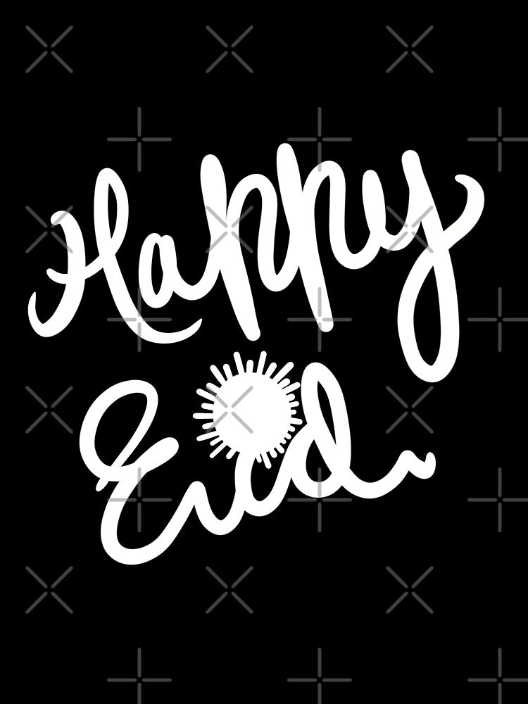 Happy Eid Festival Sunshine Greetings Hand Lettering by chuckletuckle
