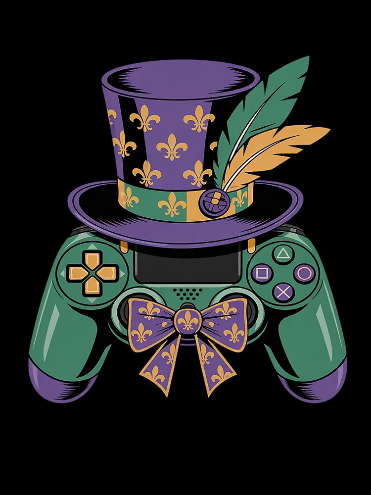 Mardi Gras Video Game Controller Jester Hat Costume Kids by GaryBellcvbnb