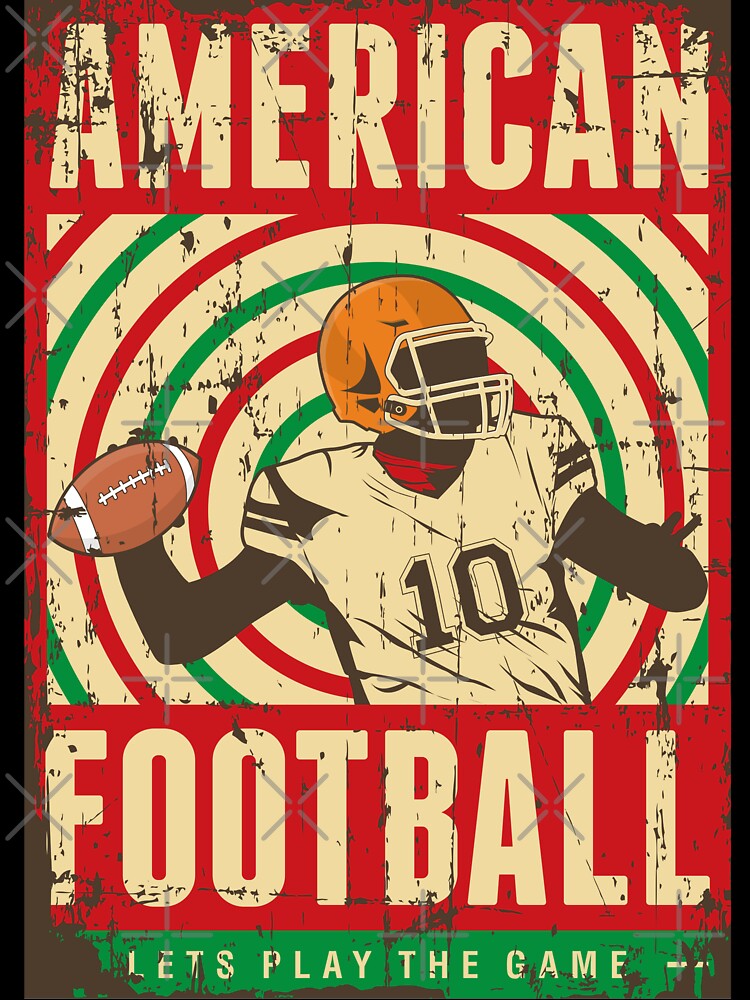 Vintage American Football Player by Astralia