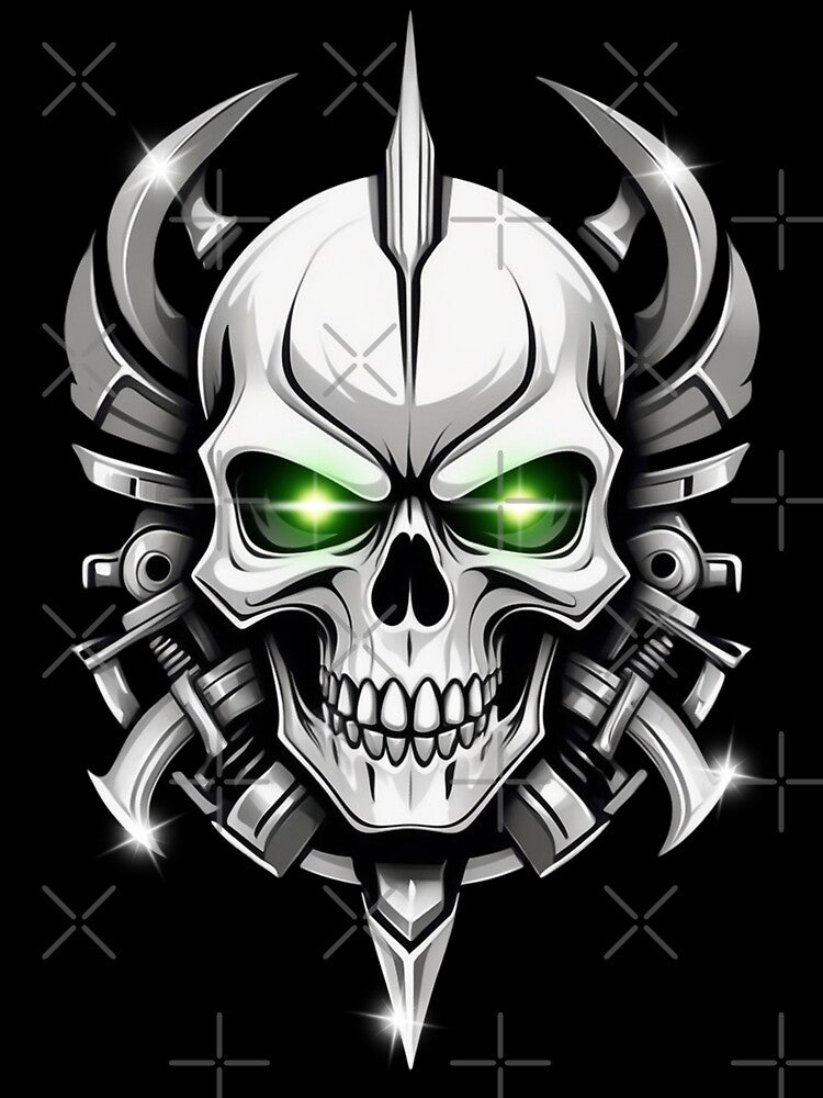 Skull with Glowing Eyes by OurGirlGertie