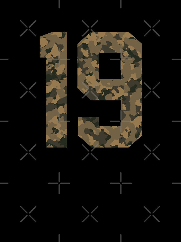 Army Camouflage Number 19 - Sports Numbers by NECHSTORE