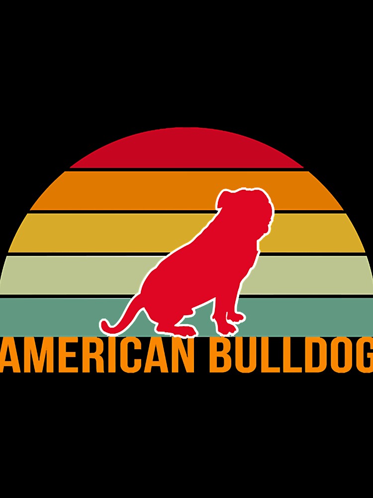 American Bulldog Vintage Silhouette by Christina70596