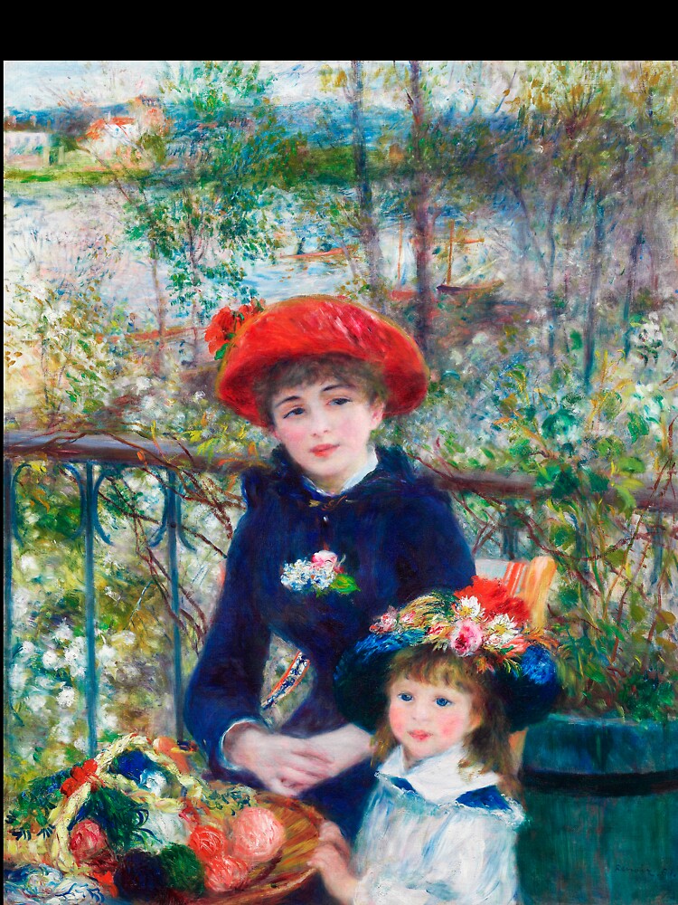 Two Sisters on the Terrace, Pierre-Auguste Renoir. by Jaydee001