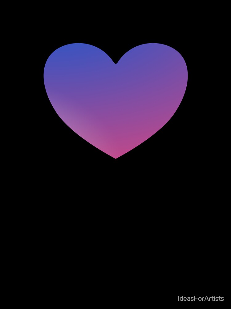 Fluorescent Heart - Purple and Pink by Inspirationmotivation