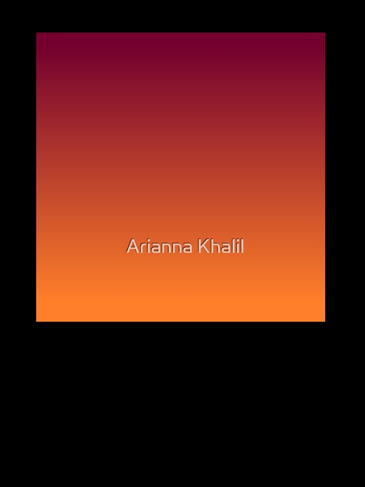 Raspberry to Orange Ombre Gradient by Arianna Khalil