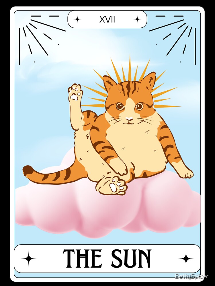 Tarot Card Tiger Cat The Sun by BettySpicer