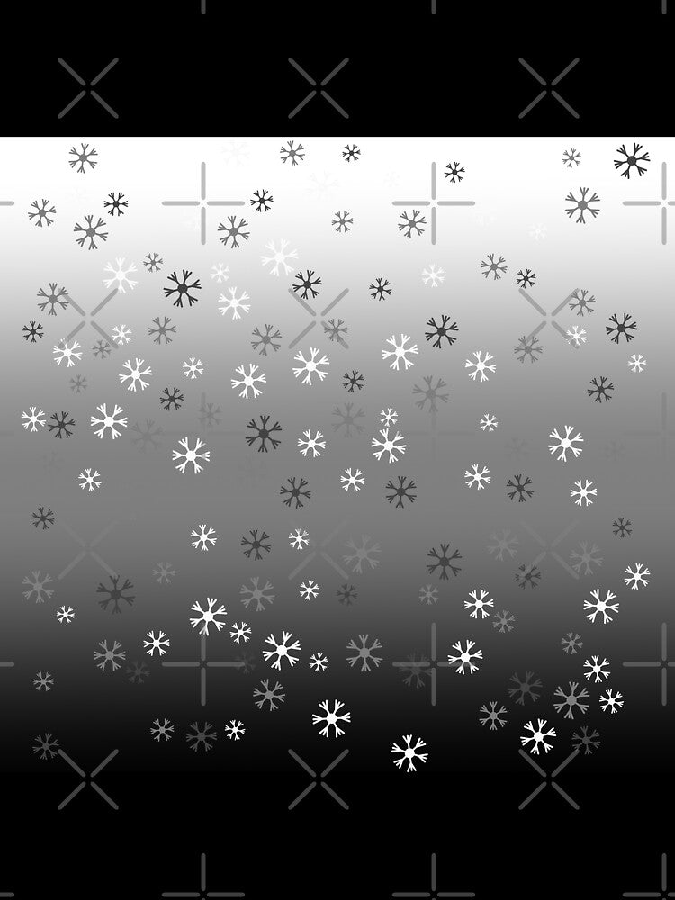 Black Ombre Snowflakes by SparkyMae