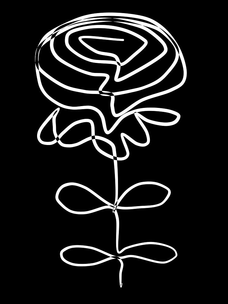 Flowers Line Art by artago