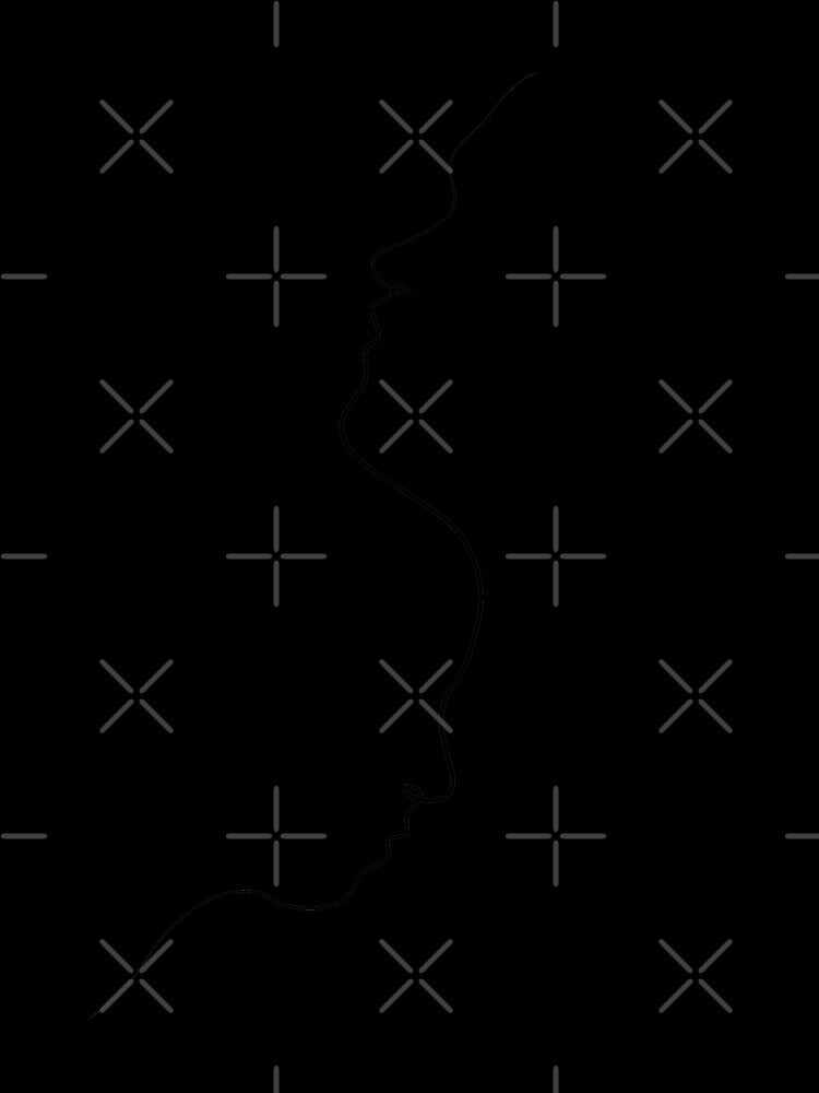 Inverted Faces One Line Art | One Line Artist | Minimal Art | One Line Art | Minimalist by One-Line-Artist