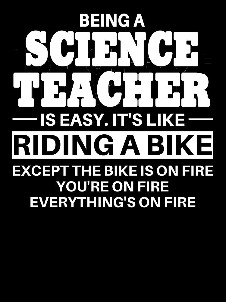 Science Teacher Riding A Bike by clickmostro