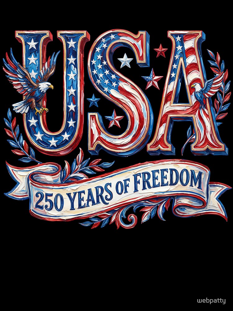 USA 250th Patriotic Anniversary  1776-2026 by webpatty