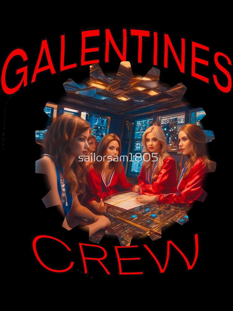 A Girls only futuristic submarine US Navy American Girls Galentines crew on submarine on Galentines day and Galentines party, gift idea for Galentines day by sailorsam1805