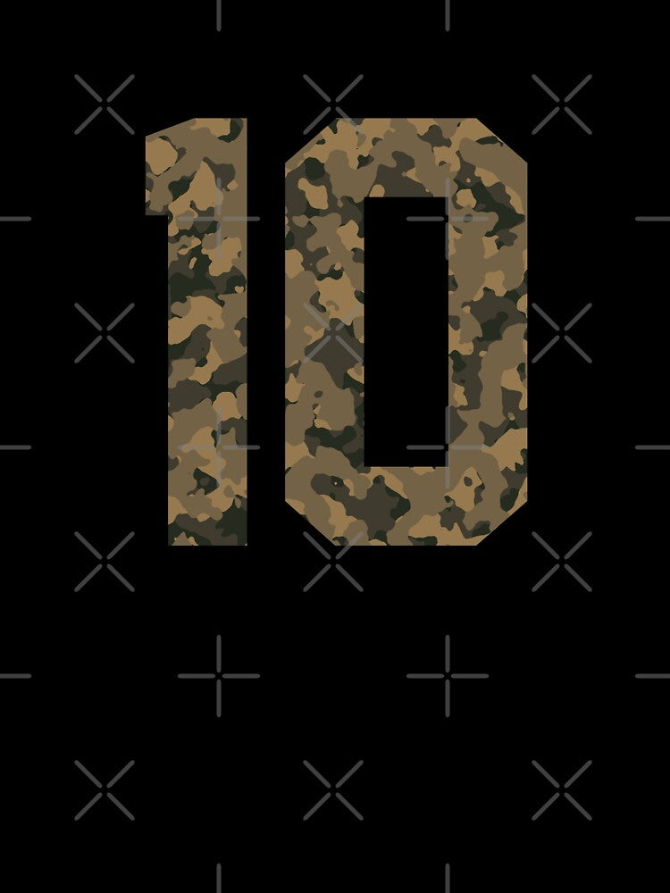 Army Camouflage Number 10 - Sports Numbers by NECHSTORE