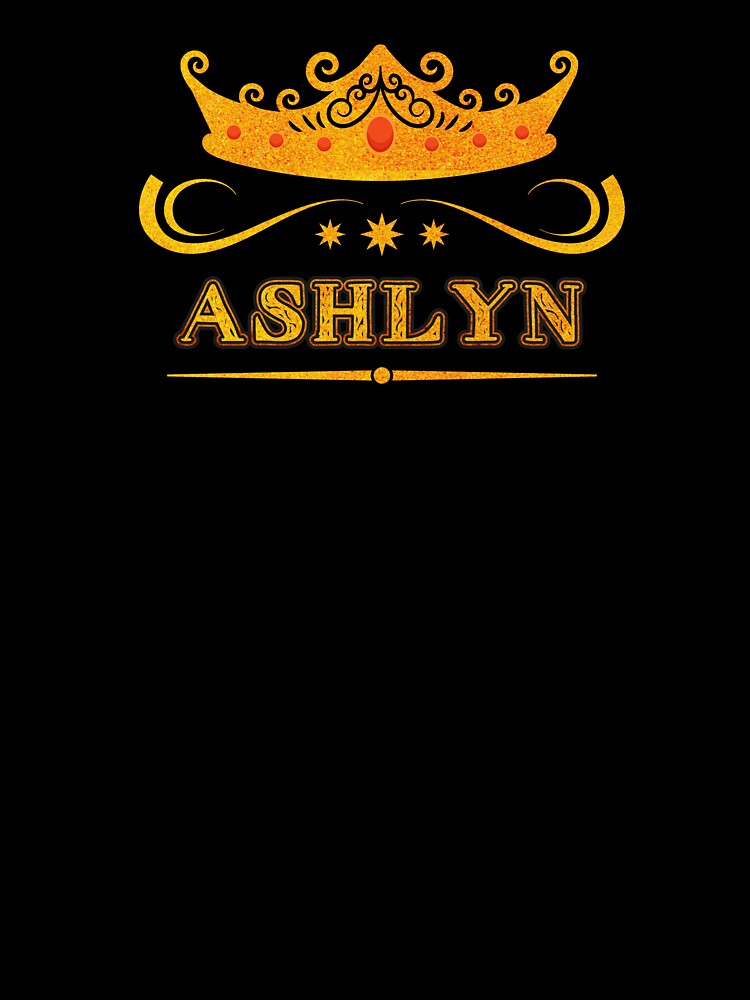 Ashlyn Personalized Name With Crown - Cool & Custom Gift for Girls, Teens by Oussinc