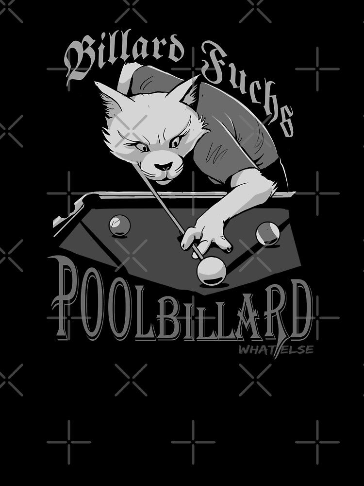 Billiard fox, pool billiard what else, billiard saying, leisure outfit for billiard players by ChrUzDesigner