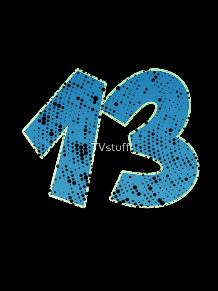 Blue Number Shine-thirteen by TVstuff