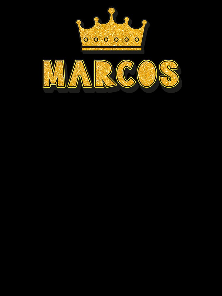 Marcos Personalized Name With Crown - Cool & Funny Custom Gift for Men and Boys by Oussinc