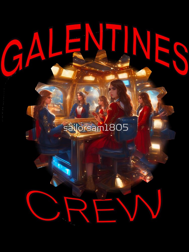 Cool Retro submarine WW2 Underwater US Navy American Girls Galentines crew on submarine on Galentines day and Galentines party, gift idea for Galentines day by sailorsam1805