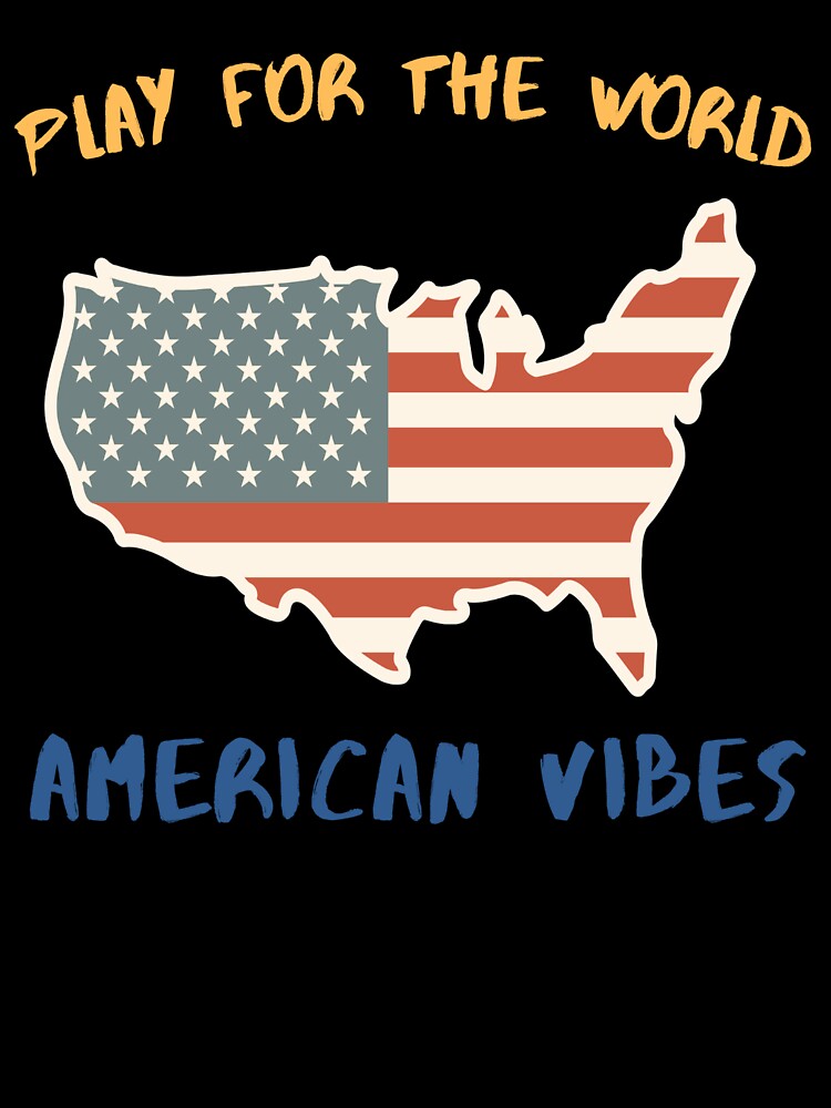Play For The World American Vibes Retro USA Design by NeO² Studio