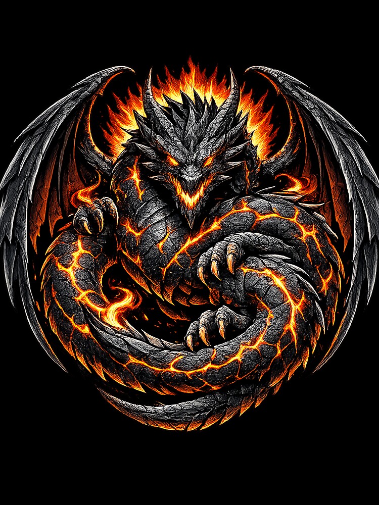 Infernal Dragon Emblem by yaalow