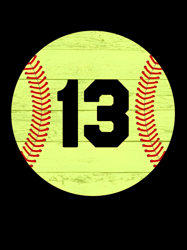 Softball Jersey Number 13 by aqnkkalw83