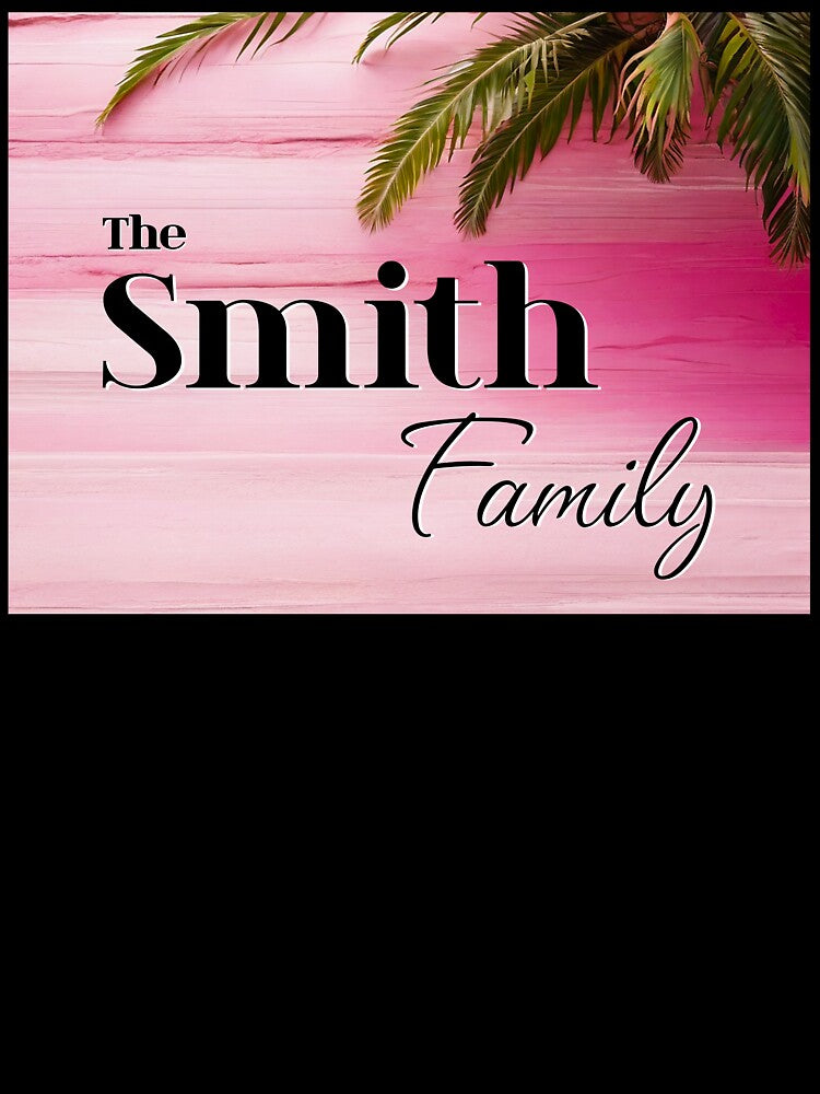Unique Personalized Smith Pink Tropical Gift by PinkGoddessLove