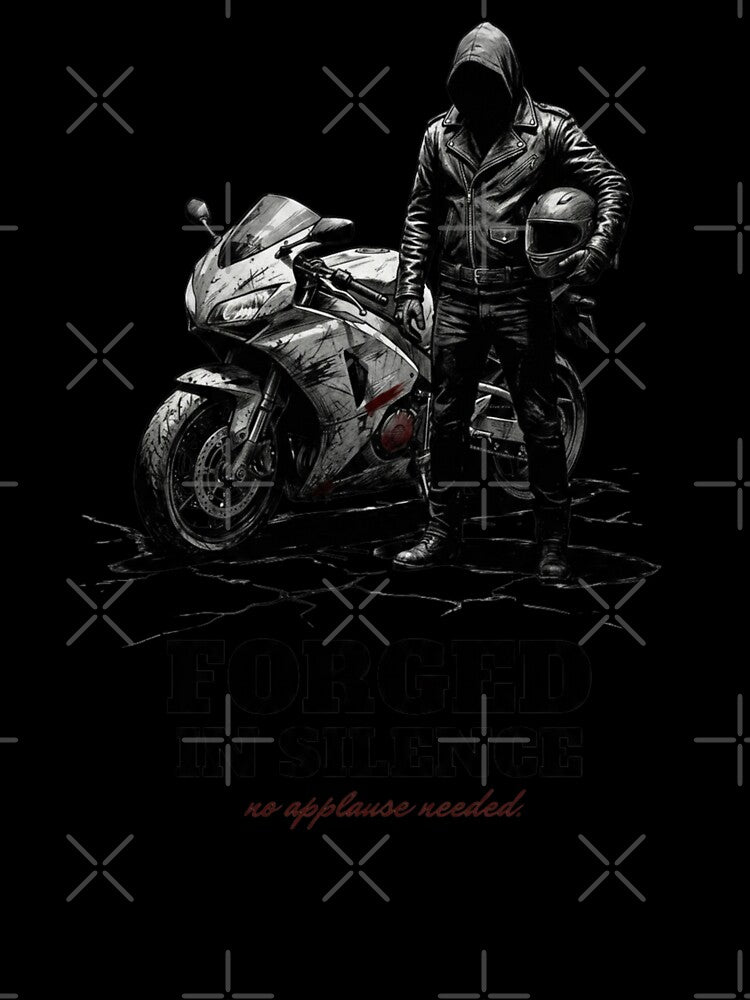 Forged in Silence – Motorcycle Rider Design by TwoWheels-shop