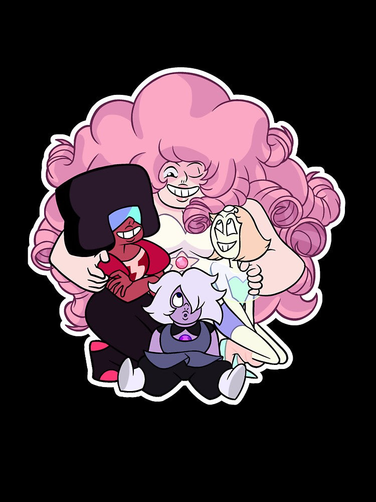 The Crystal Gems with Rose by TheDiamondArt
