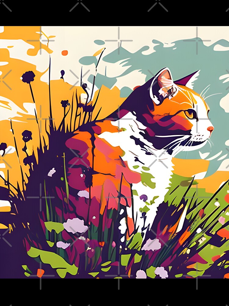 The Meadow Colorful Cat by tranb0644