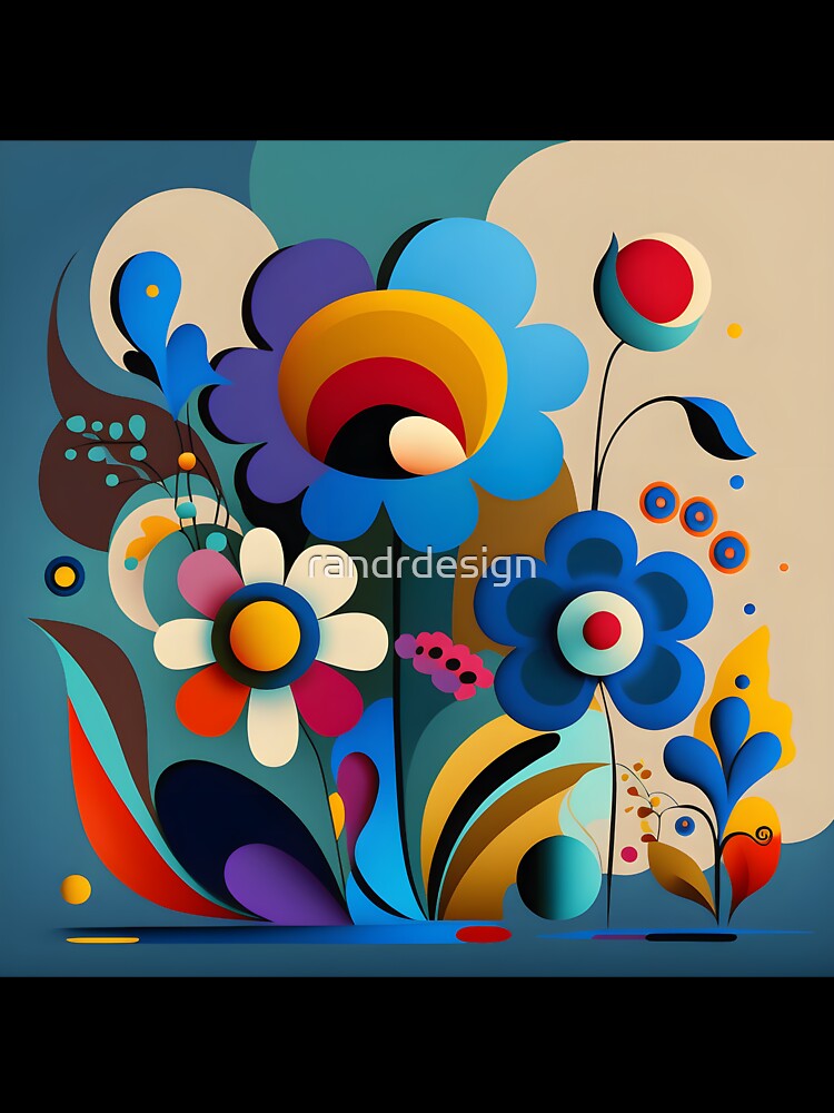 Colorful Abstract Flowers by randrdesign