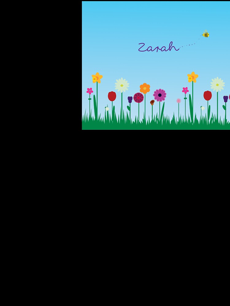 'Flower Patch' personalised English plus Arabic by HalunaHappy