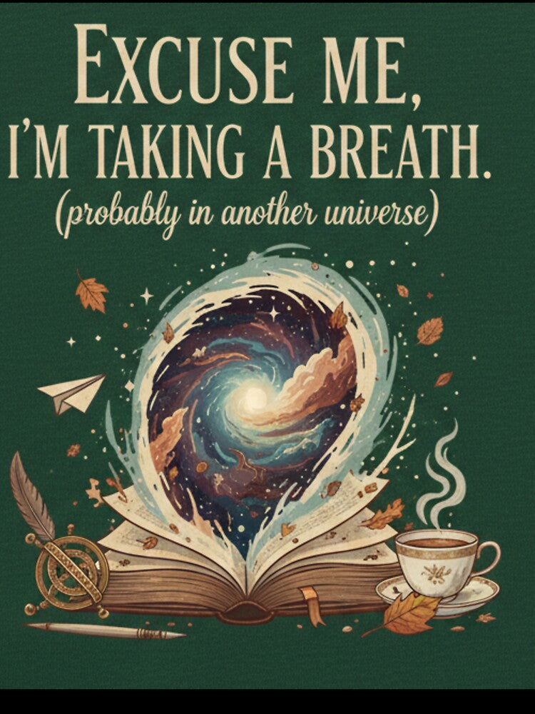 Excuse Me Taking Breath Another Universe Book Art by Dariusz.K