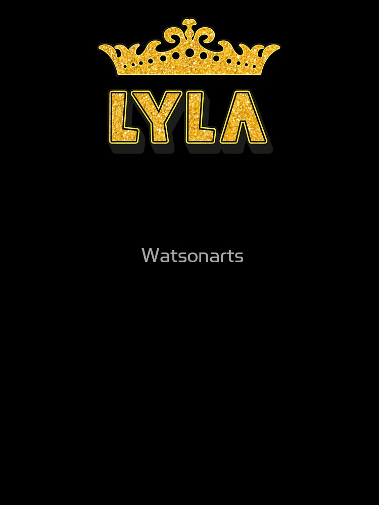 Lyla Personalized Funny Custom Name Crown Design by Watsonarts