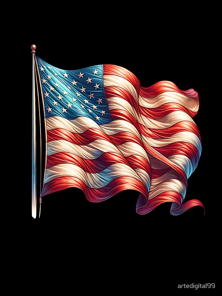 Patriotic American Flag – USA Pride Graphic Design by artedigital99